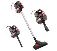 INSE Aspiradora De Mano Sin Bolsa, Aspiradora De Escoba Eléctrica con Cable, Succión Fuerte De 600 W 18 Kpa, Gran Capacidad De 1 L I5 rojo