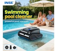Inse Limpiador Robot de Piscina Inalámbrico, Aspiradora Automática para Piscina, 210 Min de Autonomía, 23500pa de Potencia, Autoparada, , Ideal para Piscinas Enterradas/Sobre de 80 Pies/2000.5 q.Ft