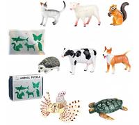 Insect & Animal Slot Assembly Toys, 3-Level DIY Educational Stem Puzzle Set with Lifelike Models, Build & Display Nature Learning Toy (Intermediate)