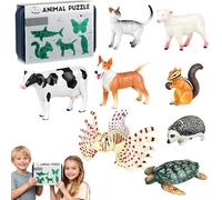 Insect & Animal Slot Assembly Toys - DIY 3D Assembly Toys for Kids 3-8, Educational Paper Animal Puzzle Toy Model, Three Difficulty Levels Are Available (Intermediate)