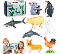 Insect & Animal Slot Assembly Toys - DIY 3D Assembly Toys for Kids 3-8, Educational Paper Animal Puzzle Toy Model, Three Difficulty Levels Are Available (Beginner)