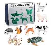 Insect & Animal Slot-Assembly Toys, DIY 3D Puzzle Set with Colorful Bug & Animal Models, Progressive Difficulty Levels for Hands-On Building, Learning Play, and Fun Display (Intermediate)