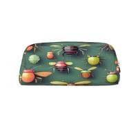Insect Atlas - Estuche para lápices de PVC, pequeño y simple, gran capacidad, puede acomodar 30 bolígrafos, forro acolchado para proporcionar una protección segura para los artículos, Gold, Talla