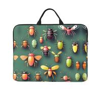 Insect Atlas Prints - Funda para portátil de 14 pulgadas, impermeable y a prueba de golpes, adecuada para oficina, trabajo, viajes de negocios y viajes diarios.
