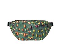 Insect Atlas - Riñonera para correr, soporte para teléfono sin rebote para gimnasio, bolsa cruzada impermeable con correa ajustable