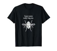Insect Puns Bug Me, Broma de Broma para papá Camper Camiseta