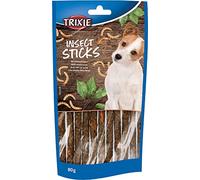 Insect Sticks con Gusanos de la harina 6Ud. 80 g | Deliciosa recompensa para todos los días: sin gluten y sin azúcar, ideal para entre, con alto contenido de carne