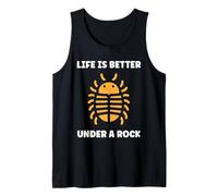Insect Woodlice Quote Pill Bug Life is Better Under a Rock Camiseta sin Mangas