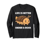 Insect Woodlice Quote Pill Bug Life is Better Under a Rock Manga Larga