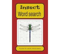 Insect word search book: Word searches with easy to read print about Insects, nature, habitat and more. 6x9 inches, 110 pages with 50+ puzzles. Gift for vacation, holidays and free times.