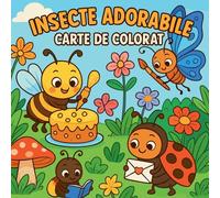 Insecte adorabile - Carte de colorat pentru copii