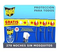 Insecticida Eléctrico RAID Pack 270 Noches 3 Unidades