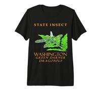Insecto del Territorio de Washington La Libélula Verde Darner Camiseta Premium