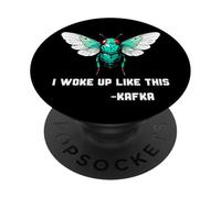Insecto Me desperté así Franz Kafka Cicada Beetle Bugs PopSockets PopGrip Adhesivo