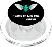 Insecto Me desperté así Franz Kafka Cicada Beetle Bugs PopSockets PopGrip para MagSafe