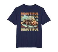 Insecto Mosca la Hermosa Mosca FEA Camiseta, Hombre Tallas Grandes, Azul Marino, 5X Alto