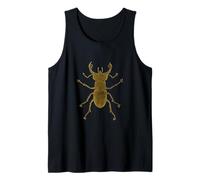 Insectos Especies Insectos Vintage Entomología Escarabajo Ciervo Camiseta sin Mangas
