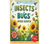 Insects & Bugs Word Search Puzzle Book: Word Searches with Easy to Read Print about Bugs, Creepy Crawlies, Insects and More | 6x9 inches, 110 pages | ... … Gift for Vacations, Holidays and Relaxation