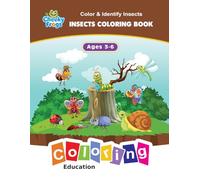 Insects Coloring Book for Kids Ages 3-6: Color & Identify: Fun Bug Facts with Grayscale Guides for Toddlers and Preschoolers (Cheeky Frogs Coloring Series)