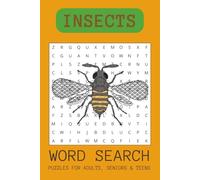 Insects Word Search Puzzle Book: Word Searches with easy to read print about Insects, Bugs | 6x9 inches, 110 pages | 50+ PUZZLES... Gift for Holidays, Birthdays, Vacations, and Free time