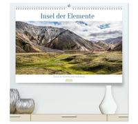 Insel der Elemente - Island in Bildern und Gedanken (hochwertiger Premium Wandkalender 2026 DIN A2 quer), Kunstdruck in Hochglanz: Entdecken Sie Islands Magie, begleitet von zeitlosen Weisheiten.