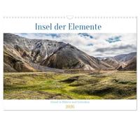 Insel der Elemente - Island in Bildern und Gedanken (Wandkalender 2026 DIN A3 quer), CALVENDO Monatskalender: Entdecken Sie Islands Magie, begleitet von zeitlosen Weisheiten.