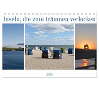 Inseln, die zum träumen verlocken (Tischkalender 2026 DIN A5 quer), CALVENDO Monatskalender: Entdecken Sie jeden Monat eine traumhafte Insel - Inspiration und Fernweh für das ganze Jahr!