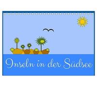 Inseln in der Südsee (Tischkalender 2026 DIN A5 quer), CALVENDO Monatskalender: Inseln im Ozean mit Palmen