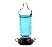 INSEOWI Beautiful Bird Water Feeders Outdoor Garden Yard Hummingbird Water Feeders with 5 Mouth Outdoor Hanging Type Hummingbird Waterer