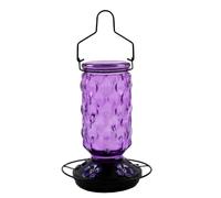 INSEOWI Beautiful Bird Water Feeders Outdoor Garden Yard Hummingbird Water Feeders with 5 Mouth Outdoor Hanging Type Hummingbird Waterer