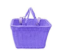 INSEOWI Bicicletas Resistentes Agua Cesta A La Mano De Los Niños Tejidos A Mano con Accesorios Liberación Rápida Bicicleta Mimbre Resistente A La Intemperie