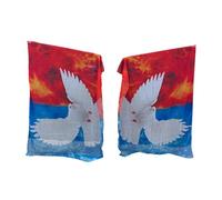 INSEOWI Durability Snow Doves Decorated Chiffons Dance Accessory Suitable for Stage Shows and Peace Rallies Chiffons Fitness Dance Equipment