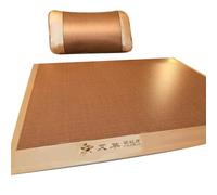 INSEOWI Estera De Ratán Tejida Capa Seda Transpirable Almohadilla para Dormir Reversible Estructura Compacta Y Plegable Producto Hogar Sin Alérgenos Estera Dormir Verano