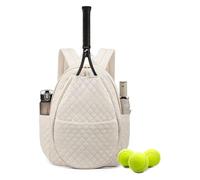 INSEOWI Mochila Moderna para Accesorios De Tenis Poliéster Resistente Agua con Bolsillos Almacenamiento Cómoda Bolsa Transporte Mochila para Raqueta con Múltiples Bolsillos
