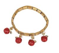 INSEOWI Pulsera De Mixto Inspirado En Italiano Fruta Única Y Chile Colgante Chilis Mujeres Acero Inoxidable Regalo Joyería para Celebraciones para Celebraciones