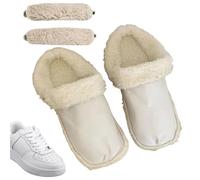 Inserciones de zapatos peludas | Suelas interiores cálidas con cordones: inserto de zapatilla gruesa y acogedora, plantillas extraíbles para zapatos para invierno