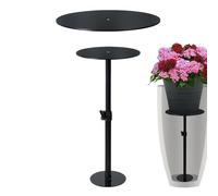 Insert Ajustable Pour Pot De Fleurs - Fer Et Acrylique Réglable 11-31 Pouces | Insert De Rehaussement De Plante Réglable En Hauteur Avec Design Conique, Intérieur Extérieur, Rehausseur De Pot De Plan