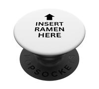 Inserta Ramen Aquí Divertidos Fans de Ramen para Amantes de la PopSockets PopGrip Adhesivo