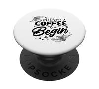 Insertar café para Empezar - Divertido PopSockets PopGrip Adhesivo