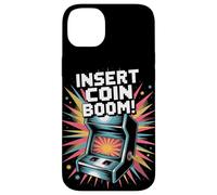 Insertar Moneda Arcada Cultura Pop Retro Videojuego Carcasa para iPhone 14 Plus
