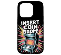 Insertar Moneda Arcada Cultura Pop Retro Videojuego Carcasa para iPhone 15 Pro