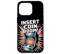 Insertar Moneda Arcada Cultura Pop Retro Videojuego Carcasa para iPhone 16 Pro