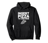 Insertar Pizza para Continuar Gamer Meme Sudadera con Capucha