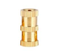 Insertar tuerca de tornillo Insertos de rosca cobre, impresión 3D, moleteado, inserto incrustado, tuerca, moldeo por inyección calor con fusión en caliente(14MM*M6*8MM)