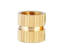 Insertar tuerca de tornillo Insertos de rosca cobre, impresión 3D, moleteado, inserto incrustado, tuerca, moldeo por inyección calor con fusión en caliente(4MM*M3*4.2MM)