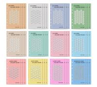 Inserti Risparmio Denaro 48 Pezzi A6 Tracker Pianificatore Budget, 48 Pezzi Kit Organizzazione Finanze Personali | Agenda Contante Mensile Gruppo Famiglia Viaggio