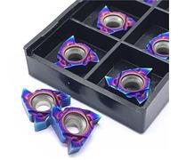 inserto azul nano 2/10 Uds., for acero de alta dureza, hoja de torneado de hilo azul Nano MMT 16ER/16IR/11ER/11IR AG60(MMT16IR AG60,2pcs)