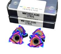 inserto azul nano 2/10 Uds., for acero de alta dureza, inserto de herramienta de torneado de hilo de metal nano azul MMT22ER 22IR AG60(MMT22IR AG60,2pcs)