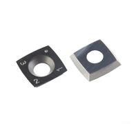 Inserto cuadrado de carburo indexable de 15 mm para cabezales cepilladores de carpintería y tornos CNC - 15×15×2.5mm, 4-para borde, bisel de 30°, radio R150, pulido espejo