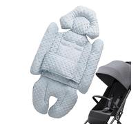 Inserto de asiento de coche para bebé, soporte de cabeza y cuerpo para niños, cojín de cochecito extra para niños, cochecito transpirable y cojín de confort de asiento para columpios